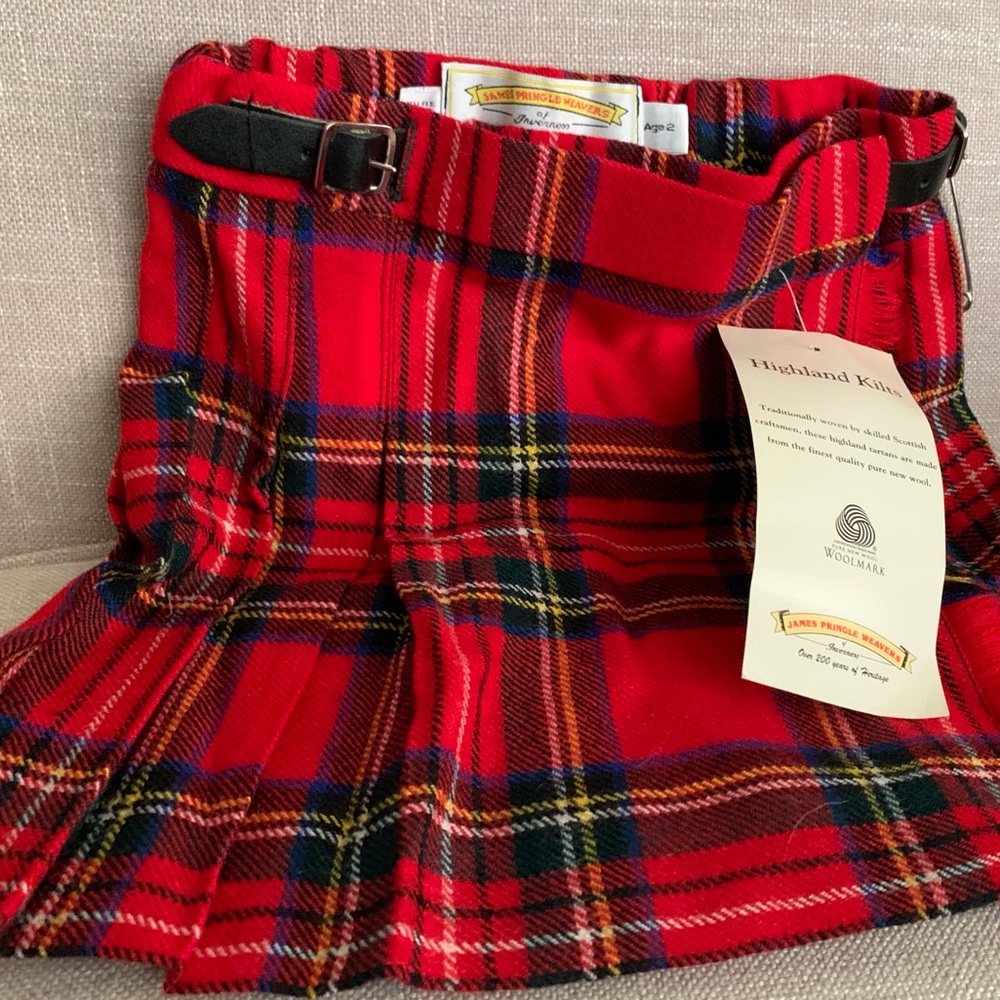 Authentic Scottish Kilt Skirt. Size 2. Brand New!